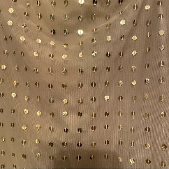 “Tommy jeans” Hilfiger gold with sequins midi
skirt size small - Picture 2 of 11